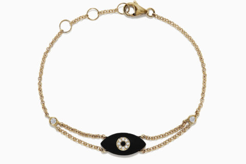 Diamond and black onyx circle